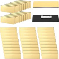 Logo personnalisé en gros gravure laser hôtel employé serveur blanc en aluminium réutilisable métal étiquette nominative badges broches