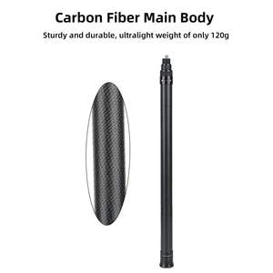 1,5 m/59 pulgadas 3m/118 pulgadas palo de Selfie ajustable poste de extensión de fibra de carbono Invisible para <span class=keywords><strong>Insta360</strong></span> X3 <span class=keywords><strong>ONE</strong></span> <span class=keywords><strong>X2</strong></span> <span class=keywords><strong>accesorios</strong></span> de acción - Product Image 2