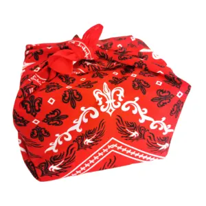 Fanni-bolsa de tela para envolver comida, logo personalizado de doble cara, 100% algodón, furoshiki, regalo