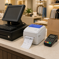 Impresora de Etiquetas Térmicas Inteligente con Precio Directo de Fábrica OEM, Compatible con Papel en Rollo y Formato Fanfold, Conexión Dual Android/iOS, en Stock