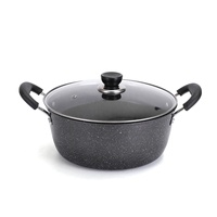 Wajan Anti Lengket Batu Maifan Ukuran Besar 32/26/26cm, Lapisan Alami Maifanshi, Set Peralatan Masak