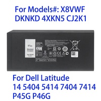 Batterie d'ordinateur portable de qualité X8VWF DKNKD pour Dell Latitude 14 5404 5414 7404 7414 P45G P46G 11.1V 97WH