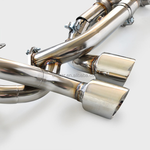 Подходит для Porsche 996,2 3,4 3,6 2002-2005 из нержавеющей стали клапан управляемый cat задний выхлопной глушитель выхлопной трубы автомобиля - Product Image 6