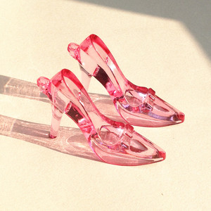 Zapatos de Cristal de Cenicienta, Acrílico Transparente, Juguete de Princesa para Niñas, Colgante de Joyería, Juego de Imitación, Regalo de Cumpleaños - Product Image 1