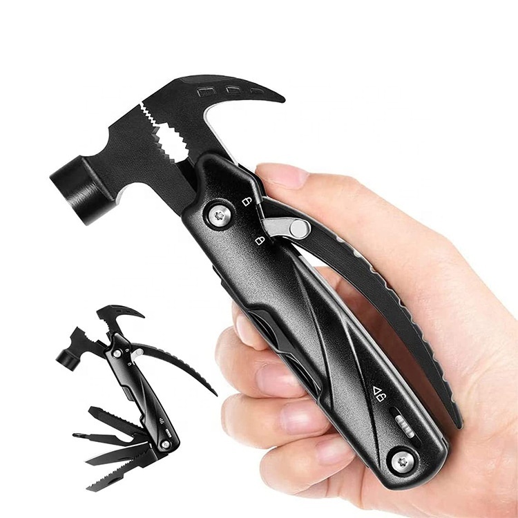 Hot Selling Home Outdoor Camping Vehicle Rescue Emergency Combined Tool Outdoor Safety Multifunction Claw Hammer