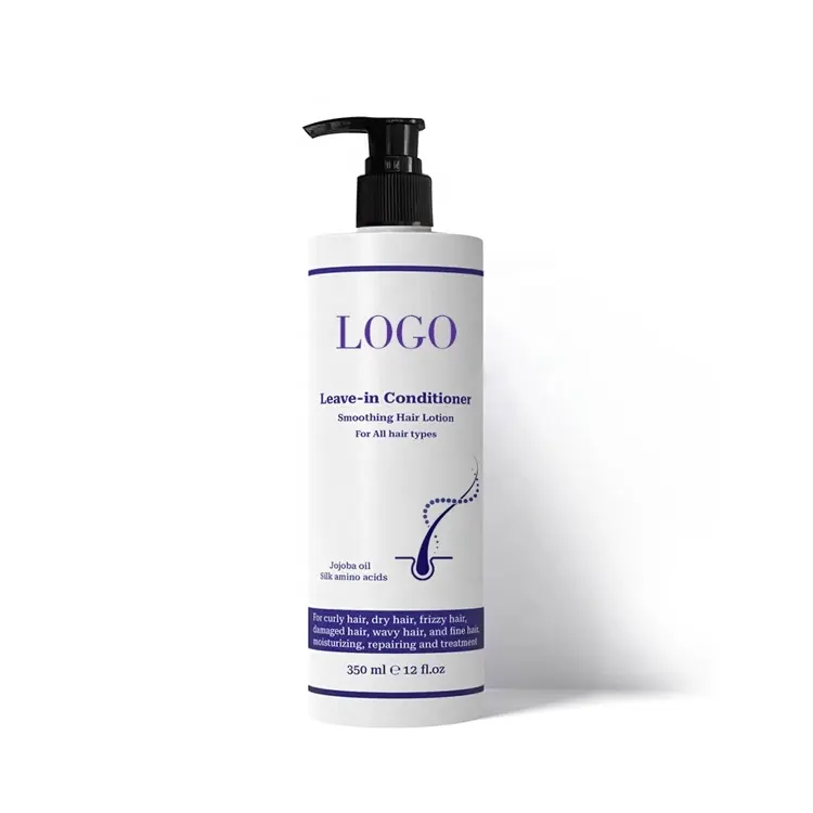 Özel etiket Detangle nem Amino asit kıvırcık saçlar için saç tedavi kremi bırakın