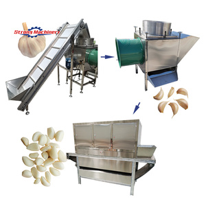 สายการผลิตเครื่องปอกกระเทียมอุตสาหกรรมพร้อมสายพานลำเลียง - Product Image 1