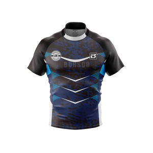 ラグビーシャツカスタム昇華通気性ラグビーフットボールユニフォーム最も人気のある半袖デザイン - Product Image 2