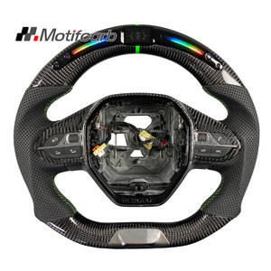 Volant personnalisé en fibre de carbone avec écran LED pour Peugeot 208 308 408 508 2008 3008 4008 5008 SW GT 2017-2026 – Amélioration - Product Image 1