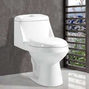 <span class=keywords><strong>WC</strong></span> monobloc en céramique à chasse d'eau horizontale, système siphonique, avec siphon en S intégré au sol - Product Image 5