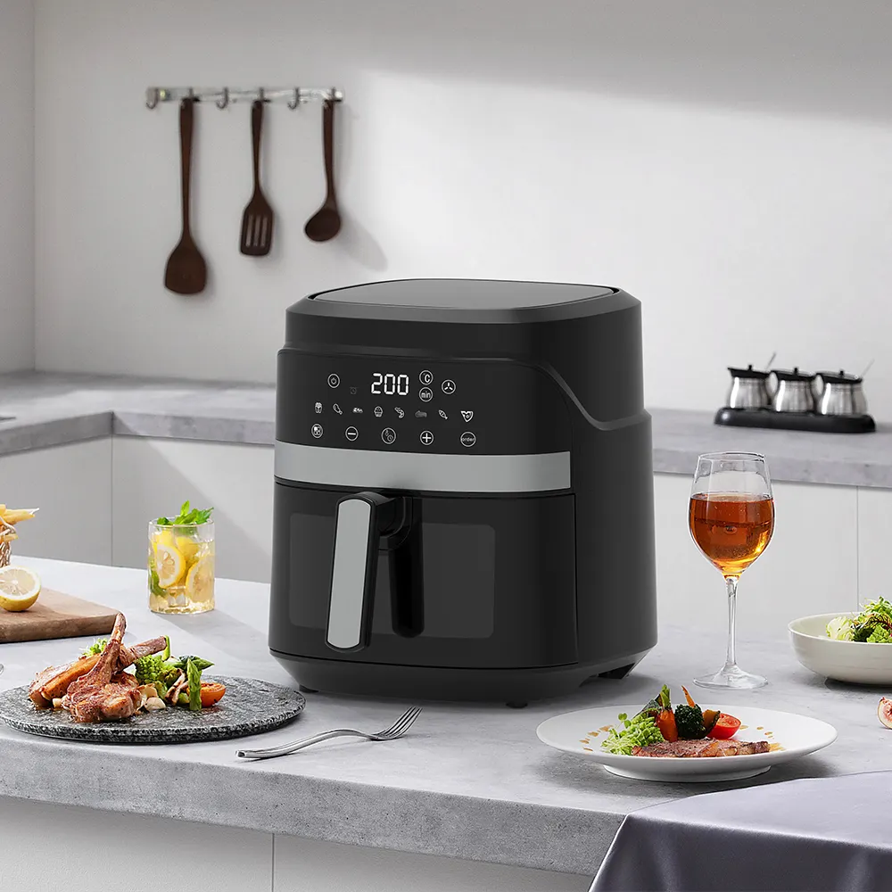 Ev aletleri sıcak satış küçük mutfak 5.5L1500W akıllı hava fritöz kızartma tavası