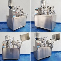 Machine de remplissage et de scellage rotative pour tubes cosmétiques, crèmes, liquides et petits emballages en aluminium et plastique