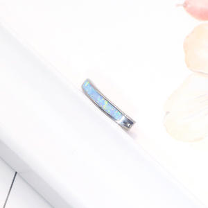 G23 titanyum altın PVD ile göbek takısı ASTM-F136 parlak elmas göbek yüzük gerçek titanyum göbek Piercing takı - Product Image 5