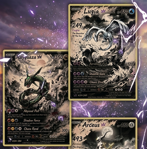 Coffret <span class=keywords><strong>de</strong></span> cartes à collectionner en métal sur le thème <span class=keywords><strong>de</strong></span> l'anime, édition limitée, cartes à échanger Pokémon en boîte, étui holographique en acrylique, <span class=keywords><strong>jeu</strong></span> <span class=keywords><strong>de</strong></span> table - Product Image 2