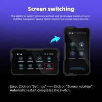 Pantalla Carplay para Motocicleta de 6.25 Pulgadas, 1560*720 HD, IP67 Impermeable, Navegación GPS para Motocicleta con Interruptor Horizontal y Vertical