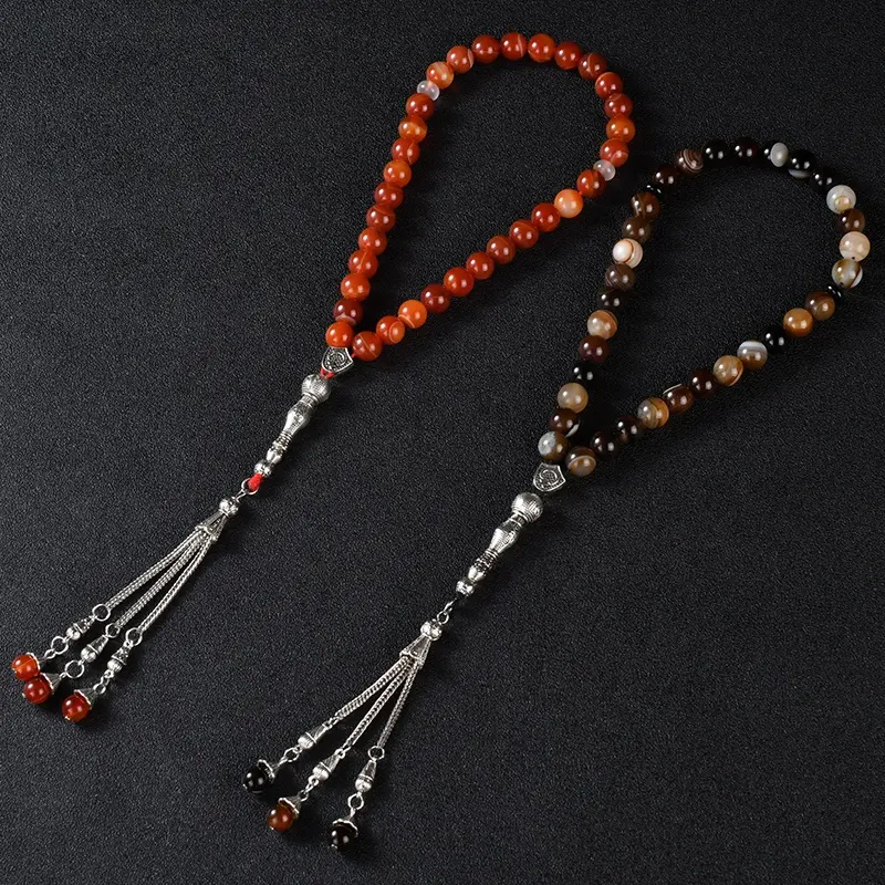 Ys342 nuovo arrivo perle di preghiera di cristallo in acciaio inox rosari di Tasbih Tasbeeh moda muslim collana rosario