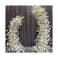 AYOYO Witte Realistische Zijden Bloemendesign Kunstbloemenloper voor Tafeldecoratie Evenementen Moederdag Kerstmis