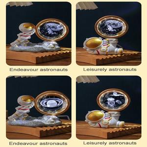 Lámpara Nocturna de Astronauta, Bola de Cristal Tallada en 3D, Adorno de Mesa, Decoración de Dormitorio, USB, con Luz - Product Image 5
