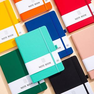 Cuaderno de Cuero PU A5 Vintage, Diario Portátil con Logotipo Personalizado, Tapa Dura, Agenda Personalizada para la Escuela, Oficina, Estudiantes, Escritura YH - Product Image 5