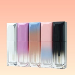 Tubo de Lápiz Labial de Plástico con Degradado Multicolor, Tubo Vacío para Brillo Labial de 5 ml, Personalizable con Logotipo, para Herramientas de Maquillaje - Product Image 2