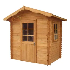 garden wooden waterproof tools storage log shed outdoor storage house