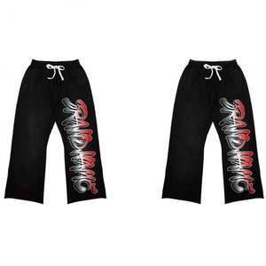 ชุดวอร์มมีฮู้ดสำหรับผู้ชายกางเกงวอร์มมีซิปลายพิมพ์แนวสตรีทสำหรับฤดูหนาวฤดูใบไม้ร่วง - Product Image 3