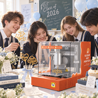 Robot de peinture au sucre électrique Panda 110V-220V pour événements scolaires et cérémonies de remise des diplômes