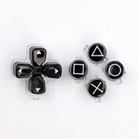 Boutons de remplacement colorés en cristal ABXY Dpad pour la réparation de la manette PS5