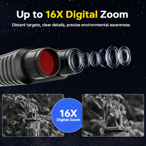 Jumelles numériques infrarouges de vision nocturne, zoom 16X, écran 3.1, rechargeables, pour la chasse, le camping et la sécurité - Product Image 4