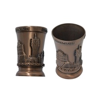 Tasse touristique du népal, hong-kong/GUANG hangzhou, en métal antique, tasse souvenir personnalisée