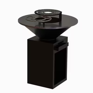 Barbecue extérieur en acier corten rouillé - Product Image 1