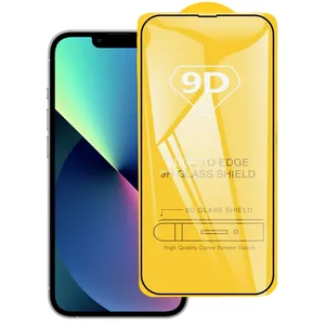 9D屏幕保护钢化玻璃适用于IPhone 14 13 12 11 Pro Max保护玻璃适用于IPhone X XR XS Max 7 8 6S 14 Plus