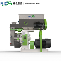 Machine de pressage de paille de riz et de feuilles de blé RICHI 0,5-10 tonnes, moulin à granulés de bois et de biomasse à matrice annulaire