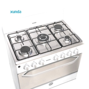 Xunda <span class=keywords><strong>30</strong></span> inch hoogwaardige 5-pits vrijstaande gasfornuis van roestvrij staal met oven voor keuken en restaurant. - Product Image 5