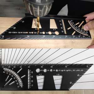 Houtwerkliniaal 3d Verstekhoek Meetmeter Vierkante Maat Maat Gereedschapshoekliniaal - Product Image 3