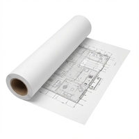 Rouleau de papier calque de 50 à 180 g/m², blanc, 12 pouces x 50 yards (lot de 2) - pour le dessin, le traçage, l'esquisse, la couture de patrons