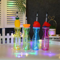 Gobelets en plastique jetables à LED en forme de dinosaure de dessin animé pour bière et fêtes, vente en gros