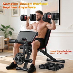 CZFIT Gym Equipment Fitness Workout Wholesale Adjustable <b>Dumbbell</b> Free Weights Set 50kg 40kg 30kg 24kg 10kg 90lbs - Product Image 6