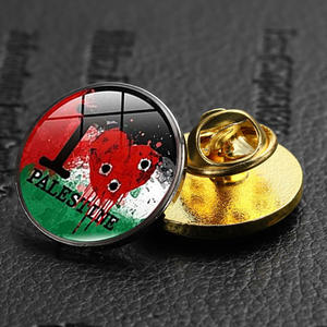 Venta al por mayor alfileres de solapa Palestina aleación de zinc Metal oro libre Palestina Pin insignia 3D esmalte duro suave Palestina Pin bandera - Product Image 5