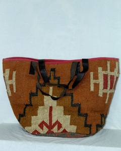 Indian Style Handmade Tote Bag Women Jute <b>Strap</b> Vintage Style Open Closure Large Capacity Clutch <b>Shoulder</b> Bag for Best Price - Product Image 6