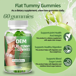 חלאל שטוח בטן gummies gummies garcinia cambogia לוח הרזיה לשרוף שומן גלולות מדכא תיאבון הממתקים מבוגרים - Product Image 4