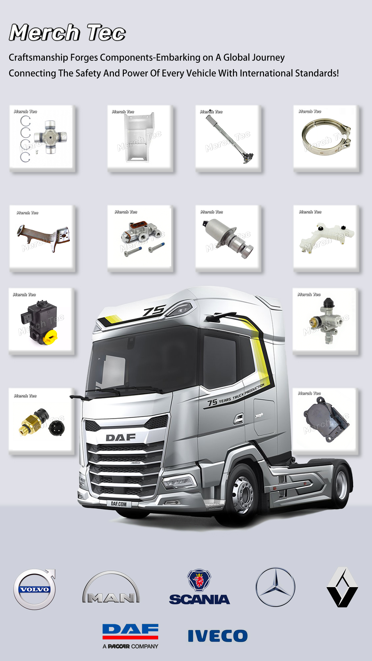 For DAF XF 105 MX 300 MX 340 MX 375 Diesel Engine Heavy Truck Air