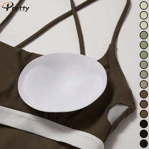 En Gros Ensemble de Fitness 2 Pièces Femme, Gilet Dos Croisé et Pantalon Évasé <span class=keywords><strong>Taille</strong></span> Basse, Tenues de Gym Y2K Yoga, Vêtements Athleisure - Product Image 4