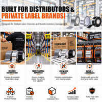 Kit de rubans de réparation en gros : ruban adhésif tissé, ruban adhésif en aluminium, ruban adhésif silicone auto-fusionnant pour importateurs, grossistes et distributeurs