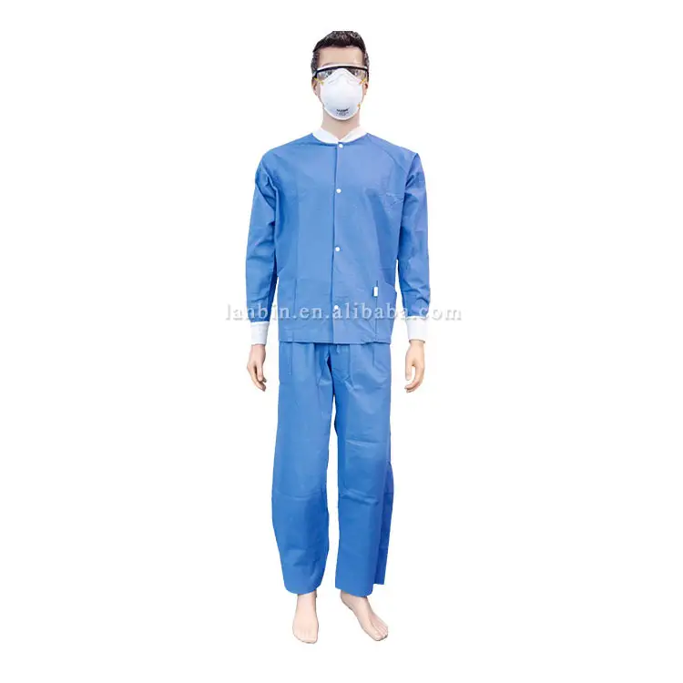 Wholesale stretch polyester rayon spandex scrubs suit for women and men v neck hospital uniform medical sets nursing scrubs