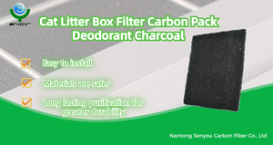 Giá tốt đẹp khử mùi than Sheets Đối với Điện mèo xả rác Hộp kích hoạt bộ lọc carbon - Product Image 6