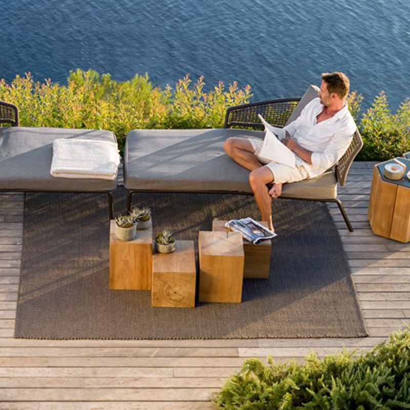 Outdoor patio teak garden furniture balcony coffee table side table