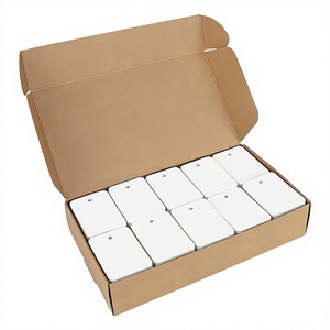Étiquettes suspendues en papier kraft personnalisées, petites, à gratter, avec logo sur mesure pour bijoux, vêtements, chaussures et vente au détail - Product Image 2