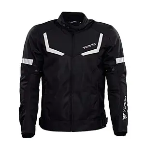 Jaket balap motor Cordura, jaket balap reflektif pelindung berkendara sepeda motor dan sepeda motor