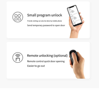 Serrure de porte avec empreinte digitale et mot de passe Coffre-fort électronique Serrure de porte d'entrée sans clé Porte avant avec empreinte digitale Serrure intelligente